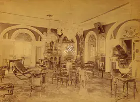 Dayal, Lala Deen (Photographer), Bashir-bagh Visitors room, November 1889 | Antiquarian Photograph