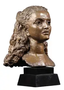 Epstein, Jacob (Artist). Portrait of the Maharanee of Baroda, n.d. | Sculpture