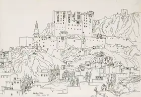 Maitra, Rathin (Artist). Leh, 1969 | Drawing