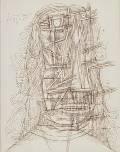 Souza, F.N. (Artist). Untitled, 1956 | Drawing