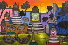 Parekh, Manu (Artist). Morning Prayer, 2007 | Painting