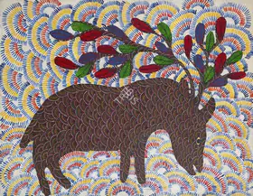 Shyam, Jangarh Singh (Artist). Untitled, 1992 | Painting