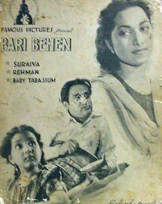 Kashyap, D.D. (Producer), Badi Bahen, 1949 | Lobby Card