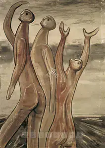 Maitra, Rathin (Artist). Alla - Mag De, Pani De, late 1940s | Painting