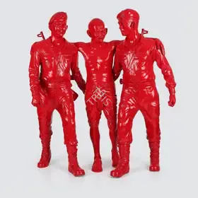 Roy, Debanjan (Artist). India Shining VIII (Gandhi Supported by Two), 2009 | Sculpture