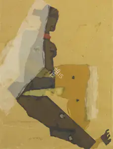 Husain, M.F. (Artist). Untitled, 1955 | Collage