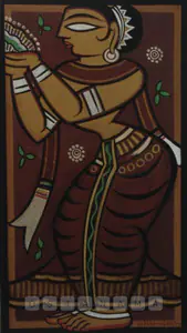 Roy, Jamini (Artist). Gopini, n.d. | Painting