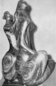 Chaudhuri, Sankho (Artist). At Toilet, n.d. | Sculpture