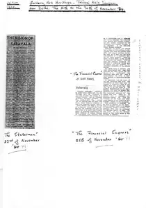 Saari, Anil (Writer). Sabavala, 25 November 1979 | Newspaper Clipping | 00728684