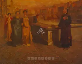 Howell, L. (Artist). Dante In Florence, n.d. | Painting