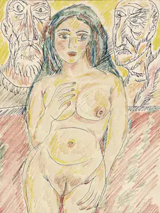 Souza, F.N. (Artist). Untitled, n.d. | Drawing