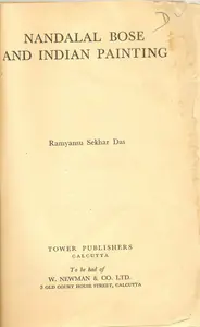 Das, Ramyansu Sekhar (Author). Nandalal Bose and Indian Painting, 1958 | Authored Book | 00845303