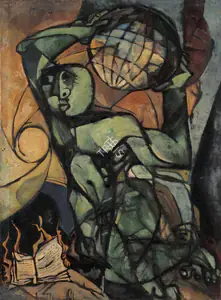 Roy, Sajal (Artist). Untitled (Atlas), 1969 | Painting