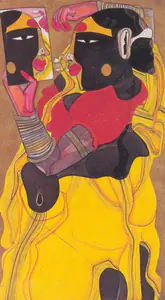 Vaikuntam, Thota (Artist). Telangana Women, 1993 | Painting