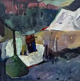 Gade, H.A. (Artist). Landscape, 1972 | Painting