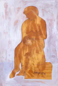 Souza, F.N. (Artist). Mother And Child, 1954 | Painting