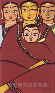 Roy, Jamini (Artist). Untitled (Three Women And Child), n.d. | Painting