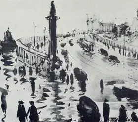 Dhond, P.A. (Artist). Bhaikhala Bridge, 1958 | Painting