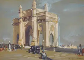 Gondhalekar, Janardhan Dattaray (Artist). Untitled (Gateway of India), n.d. | Painting
