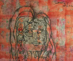 Santhanaraj, A.P. (Artist). Woman, 1972 | Painting