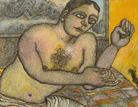 Chowdhury, Jogen (Artist). The Handsome Gentleman, 1992 | Drawing
