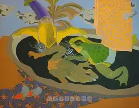 Ghosh, Piyali (Artist). A Long Bath, 2006 | Painting