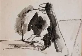 Hore, Somnath (Artist). Untitled (Face), 1980 | Painting