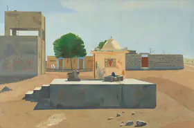 Dodiya, Atul (Artist). Saurabh Society - 12 Noon, 1988 | Painting