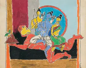 Husain, M.F. (Artist). Untitled, c.1980 | Painting