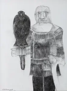 Khanna, Krishen (Artist). Falconer, n.d. | Painting