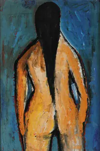 Souza, F.N. (Artist). Untitled (Nude), 1956 | Painting