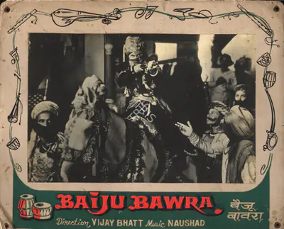 Reddy, V.N. (Cinematographer), Baiju Bawra, 1952 | Photographic Still Mounted on Lobby Card