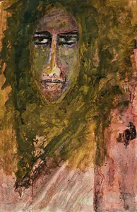 Tagore, Rabindranath (Artist). Untitled (Head of a Woman), 1939 | Painting