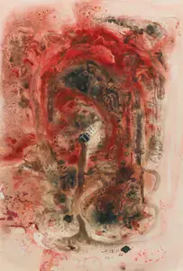 Ambadas (Artist). Untitled (Red), 1966 | Drawing