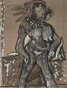 Souza, F.N. (Artist). Untitled, 1968 | Painting