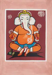Roy, Jamini (Artist). Untitled (Ganesh), n.d. | Painting