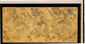 Bose, Nandalal (Artist). Dandiya Dance, 1952 | Drawing