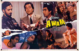 Chopra, Dharam (Cinematographer), Awam, 1987 | Lobby Card