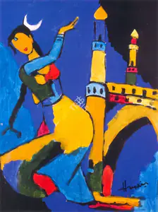 Husain, M.F. (Artist). Meenaxi, n.d. | Painting