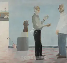 Dodiya, Atul (Artist). As Though He Listened, 1987 | Painting