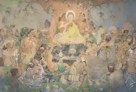 Ara, K.H. (Artist). Temptation, circa 1940 | Painting