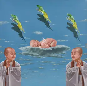 Thomas, Roy (Artist). Between the Un Identical, 2015 | Painting