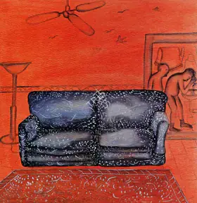 Khakhar, Bhupen P. (Artist). Morning (Civitella), 2000 | Painting