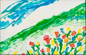 Souza, F.N. (Artist). Untitled (Landscape), 1992 | Painting