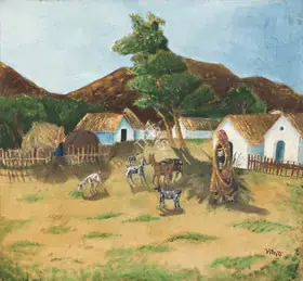 Satwalekar, Madhav (Artist). Untitled, n.d. | Painting
