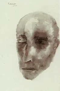 Padamsee, Akbar (Artist). Head, 2001 | Painting
