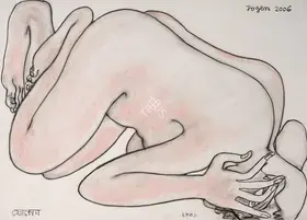 Chowdhury, Jogen (Artist). Woman in Agony, 2006 | Painting
