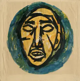 Husain, M.F. (Artist). Head, n.d. | Painting