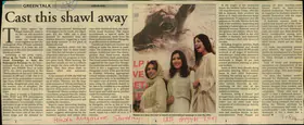 Rai, Usha (Reporter). Cast this Shawl away, 12 August 2001 | Newspaper Clipping | 00848929