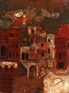 Arya, Rahul (Artist). Cityscape, 2005 | Painting